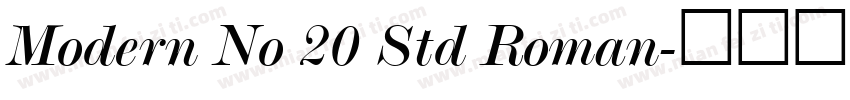 Modern No 20 Std Roman字体转换